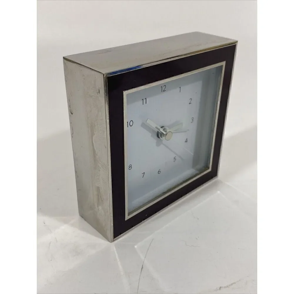 Restoration Hardware Desk Clock Chrome‎ Discontinued Parts Or Repair